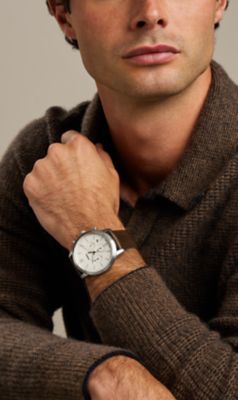 Neutra 44mm Chronograph Brown Leather Watch