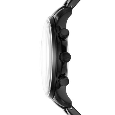 goodwin chronograph black silicone watch