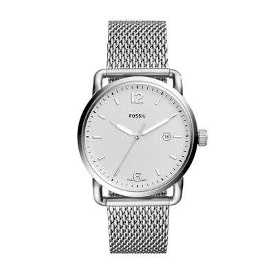 The Commuter Three-Hand Date Stainless Steel Watch