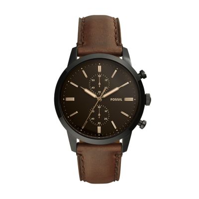 Fossil townsman black sale