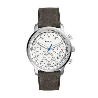 Goodwin chronograph luggage outlet leather watch