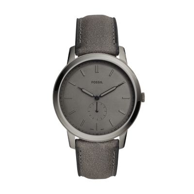 Fossil fs5447 minimalist leather on sale black