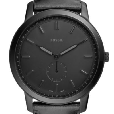 Arriba 71+ imagen fossil mens watch black