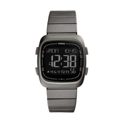 stainless steel digital watch