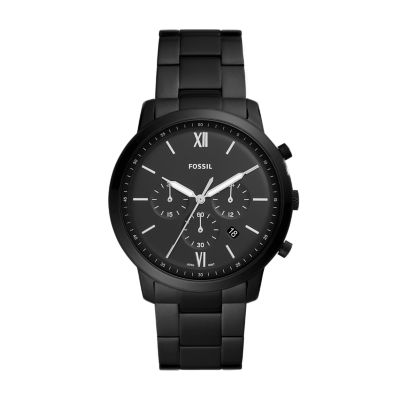 Neutra chronograph black stainless steel watch sale