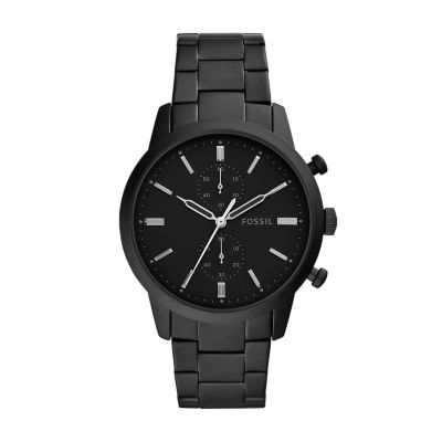 Fossil matte black mens watch new arrivals