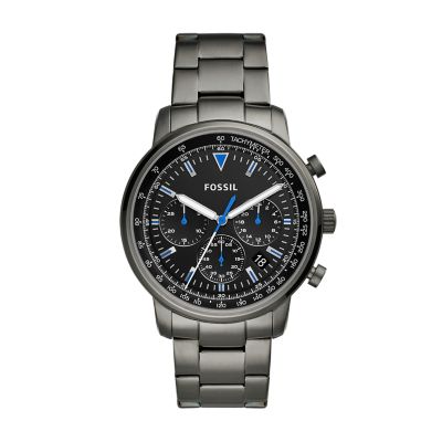 Goodwin Chronograph Smoke Stainless Steel Watch FS5518 Fossil