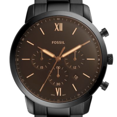 FOSSIL NEUTRA オートマティック アンバー レザーウォッチ