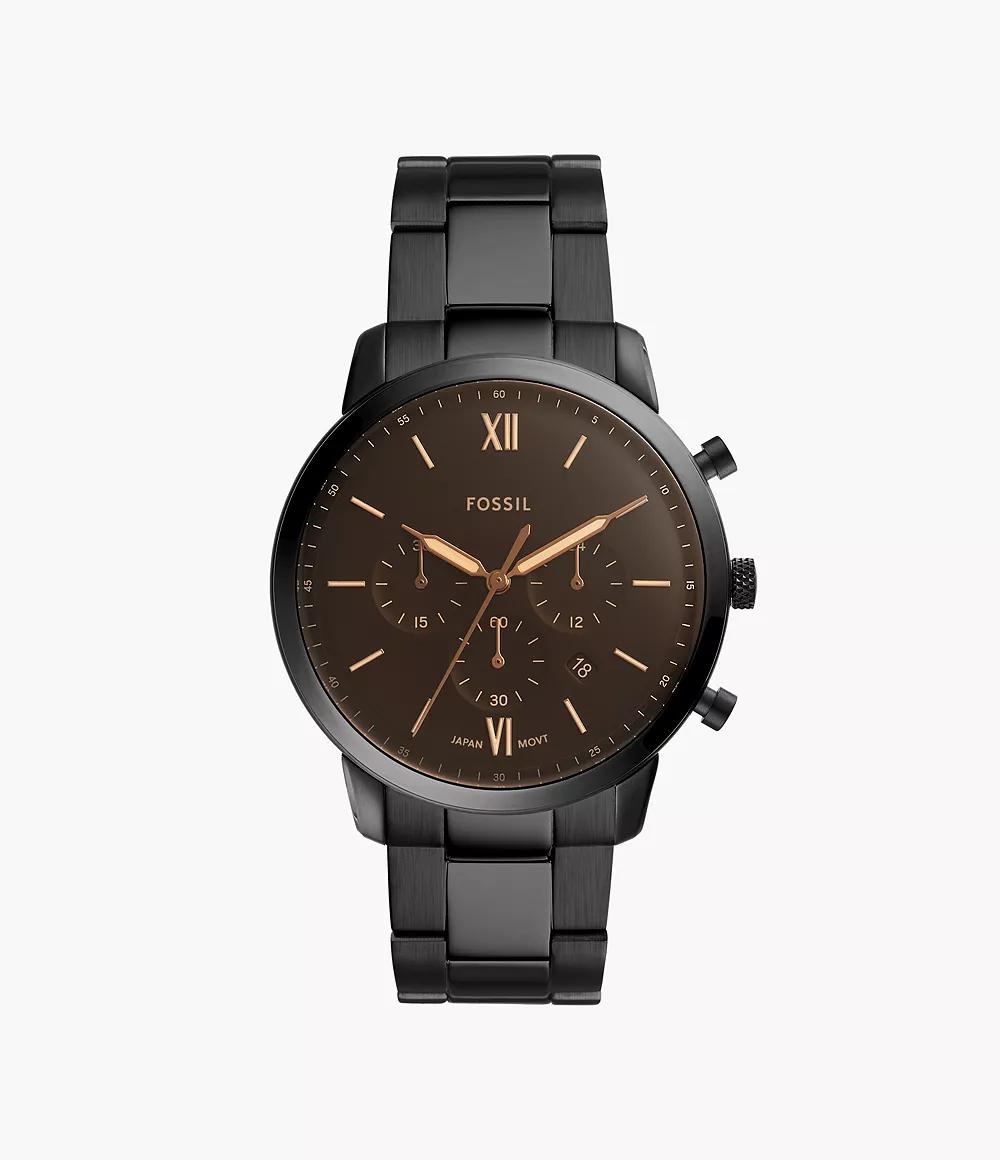 Neutra Chronograph Black Stainless Steel Watch jewelry
