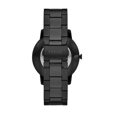 The Minimalist Three Hand Black Stainless Steel Watch FS5526