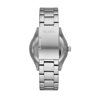 Belmar Three Hand Date Stainless Steel Watch FS5530 Fossil