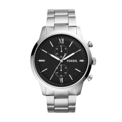 Townsman Chronograph Silver Tone Stainless Steel Watch FS5546