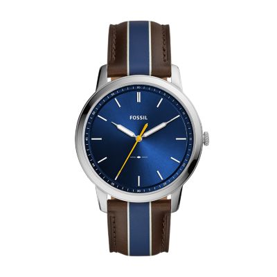 Fossil minimalist three hand watch best sale