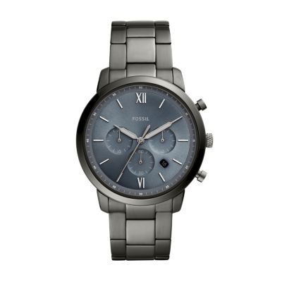 Neutra Chronograph Smoke Stainless Steel Watch - FS5581 - Fossil