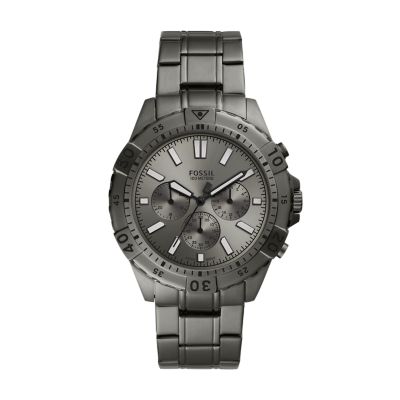 Garrett Chronograph Smoke Stainless Steel Watch