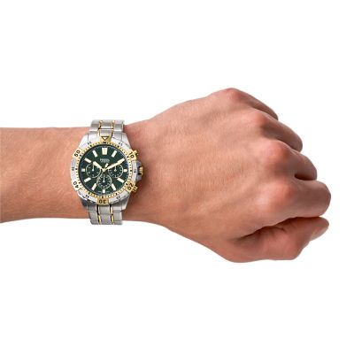 Garrett Chronograph Two-Tone Stainless-Steel Watch - FS5622 - Fossil