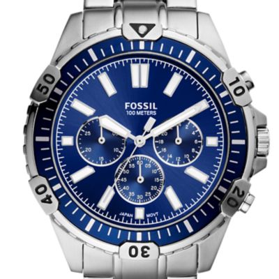 fossil metal watch