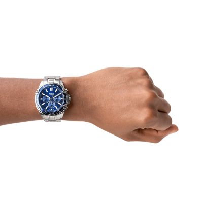 Garrett chronograph smoke stainless steel online watch