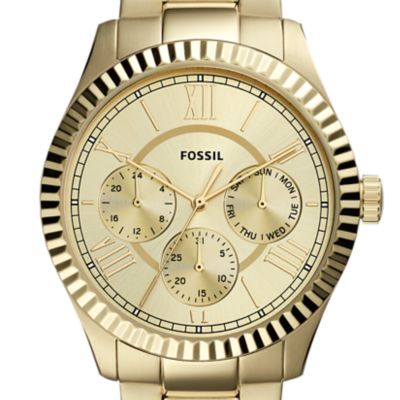 fossil smartwatch men gold