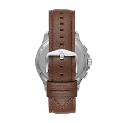 Monty Chronograph Brown Leather Watch FS5638 Fossil