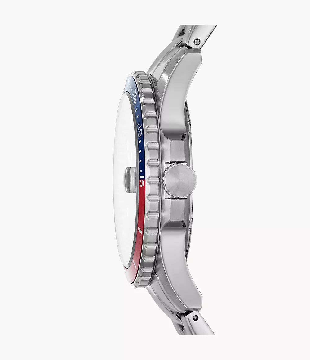 腕時計、アクセサリー メンズ腕時計 FB-01 Three-Hand Date Stainless Steel Watch - FS5657 - Fossil
