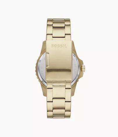 FB-01 Three-Hand Date Gold-Tone Stainless Steel Watch - FS5658 