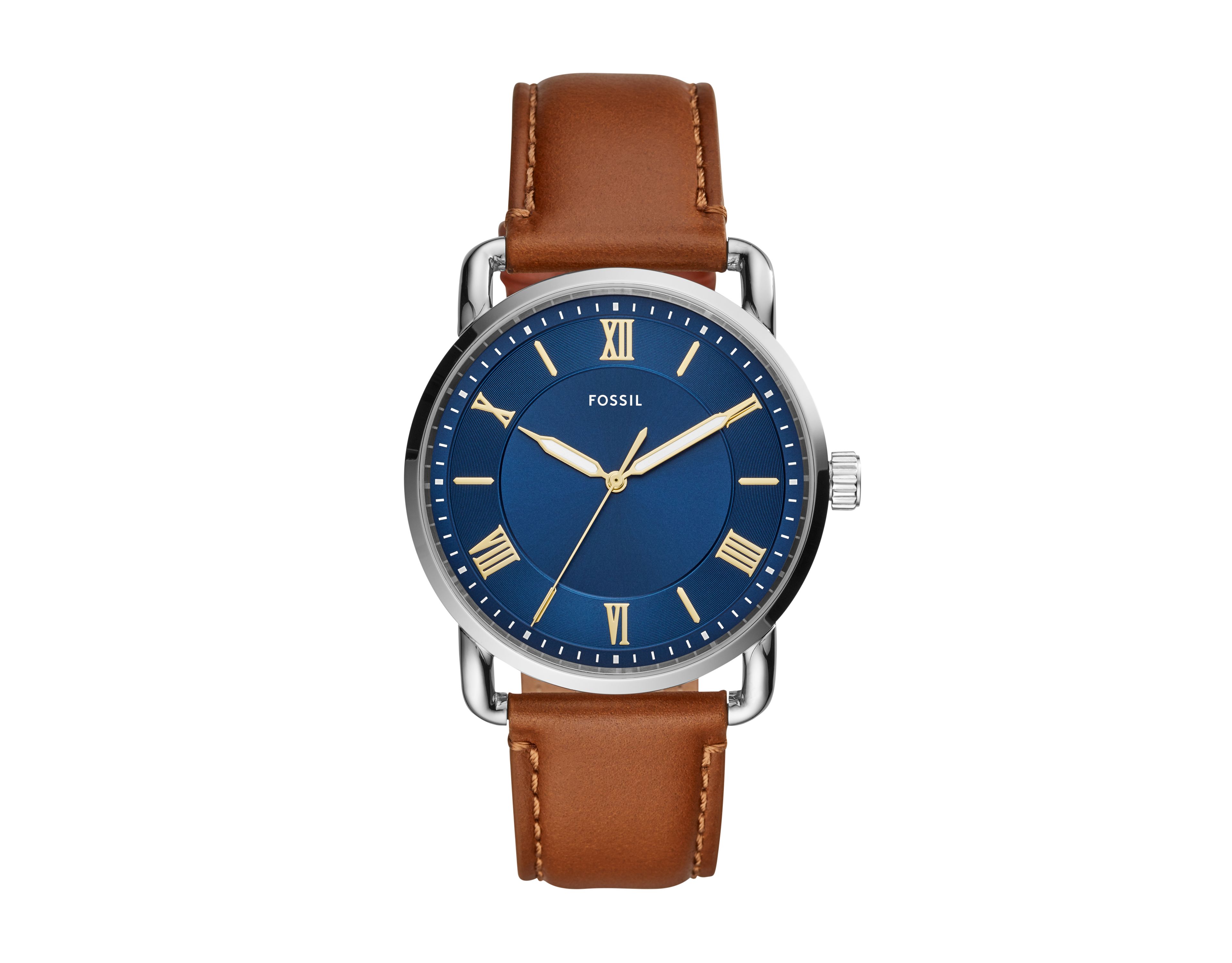 Copeland 42mm Three-Hand Luggage Leather Watch