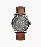Copeland 42mm Three-Hand Brown Leather Watch