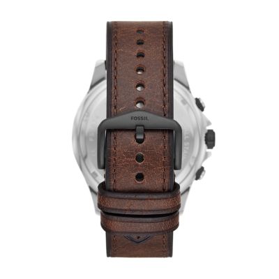 Dillinger Chronograph Brown Leather Watch - FS5674 - Fossil