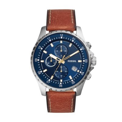 Dillinger Chronograph Luggage Leather Watch