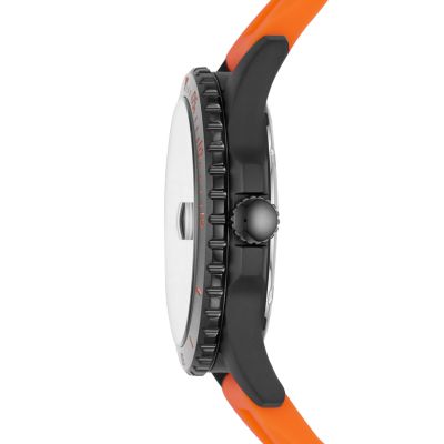 Fossil watch orange discount strap