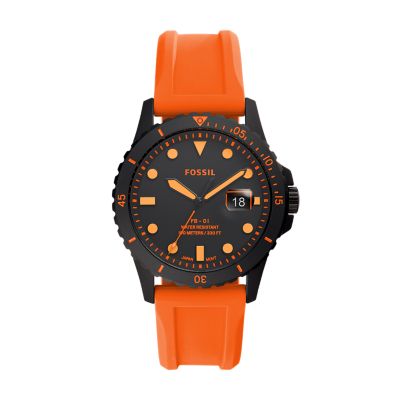 Fossil watch 2024 orange strap