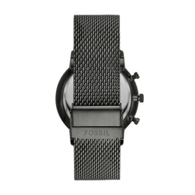 Fossil 22mm smoke steel mesh clearance bracelet