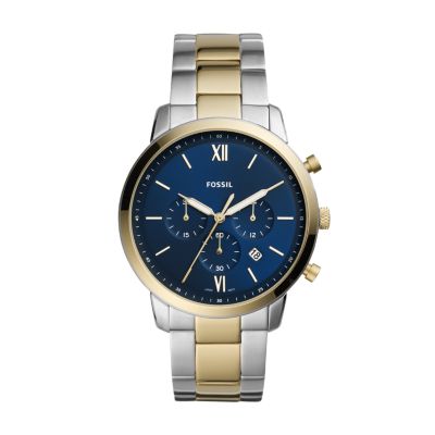 Fossil two 2025 tone watch mens