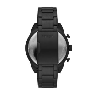 Black fossil online watch