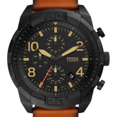 Arriba 86+ imagen fossil watch leather