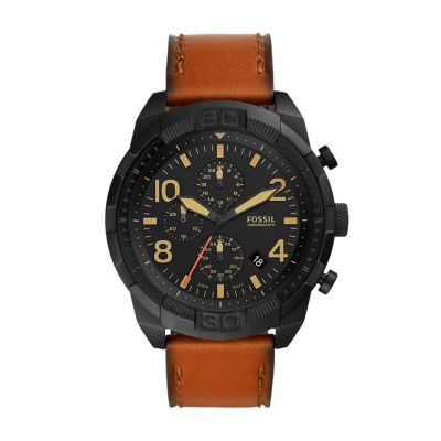 - Luggage Bronson FS5714 Watch Leather - Fossil Chronograph