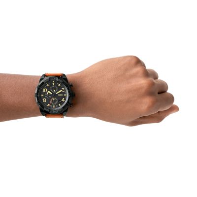Fossil Leather FS5714 - Watch Luggage Bronson Chronograph -