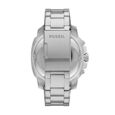 Fossil machine chronograph stainless steel outlet watch