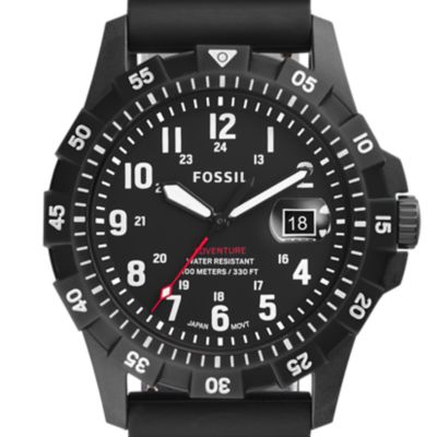 fossil men's silver sport watch