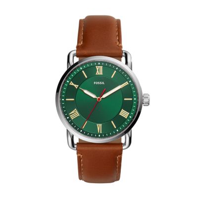 Copeland Three-Hand Luggage Leather Watch