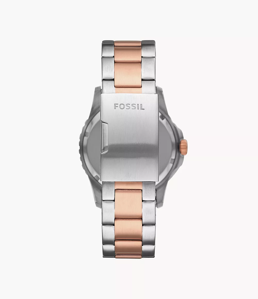 FB-01 Three-Hand Date Two-Tone Stainless Steel Watch - FS5743 - Fossil