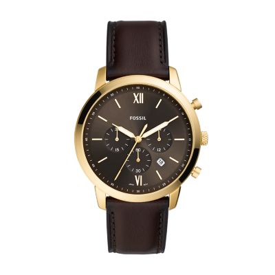 Neutra Chronograph Brown Leather Watch