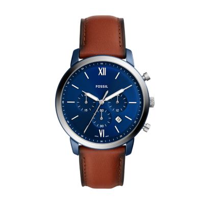 Neutra Chronograph Luggage Leather Watch - FS5791 - Fossil