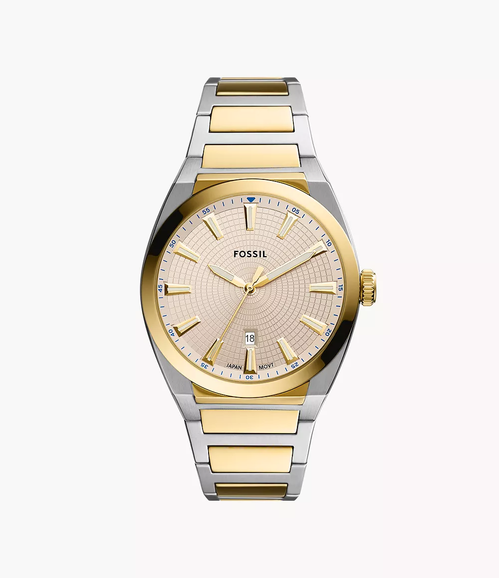 Everett Three-Hand Date Two-Tone Stainless Steel Watch - FS5823 