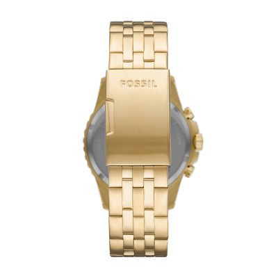 FB-01 Chronograph Gold-Tone Stainless Steel Watch - FS5836 - Fossil