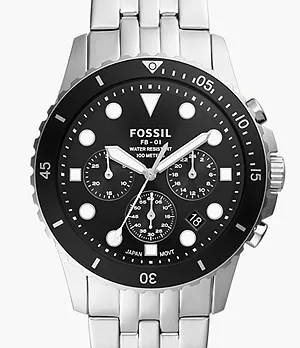 FB-01 Chronograph Stainless Steel Watch