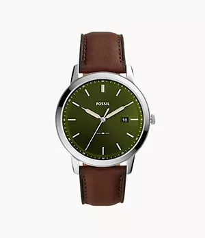 Men's Leather Watches: Shop Leather Straps & Watches for Men - Fossil
