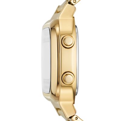 Fossil gold digital clearance watch