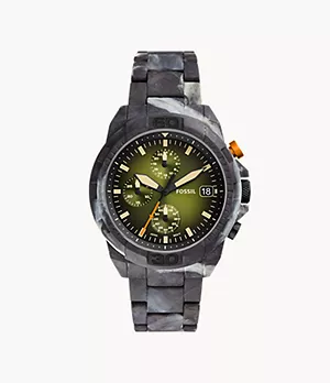 Bronson Chronograph Black Carbon Fiber Watch